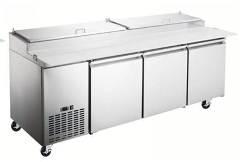 Hurakan HKN-PZ93R3E Refrigerated Counter, Pizza Prep Table