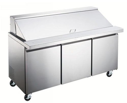 Hurakan HKN-SPMT71R3E Refrigerated Counter, Mega Top Sandwich / Salad Unit