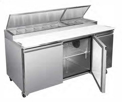 Hurakan HKN-PZ71R2 (D,E) Refrigerated Counter, Pizza Prep Table
