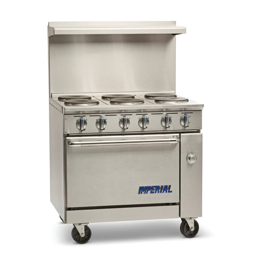 Imperial IR-6-E Range, 36" Restaurant, Electric