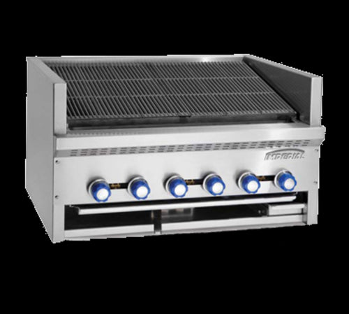 Imperial IAB-60 Charbroiler, Gas, Countertop