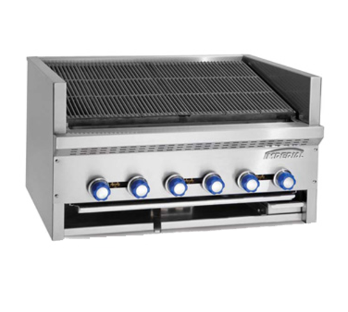 Imperial IAB-72 Charbroiler, Gas, Countertop