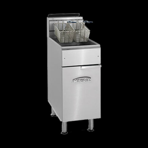 Imperial IFS-40 Fryer, Gas, Floor Model, Full Pot