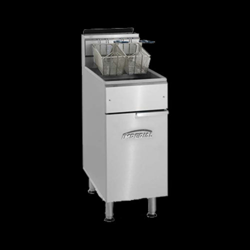Imperial IFS-50 Fryer, Gas, Floor Model, Full Pot