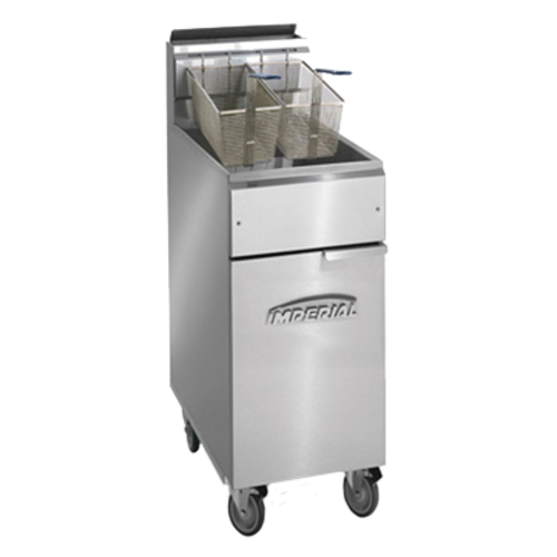 Imperial IFS-50-OP Fryer, Gas, Floor Model, Full Pot