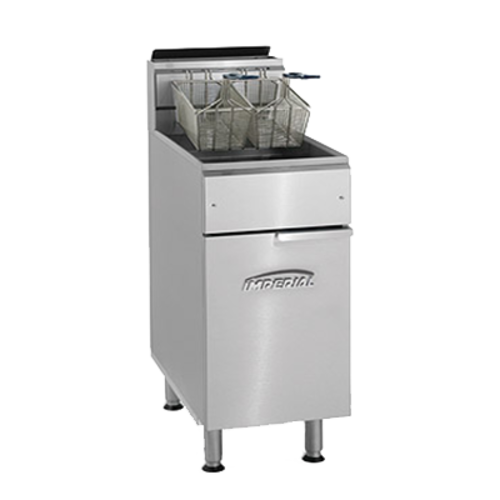 Imperial IFS-75 Fryer, Gas, Floor Model, Full Pot