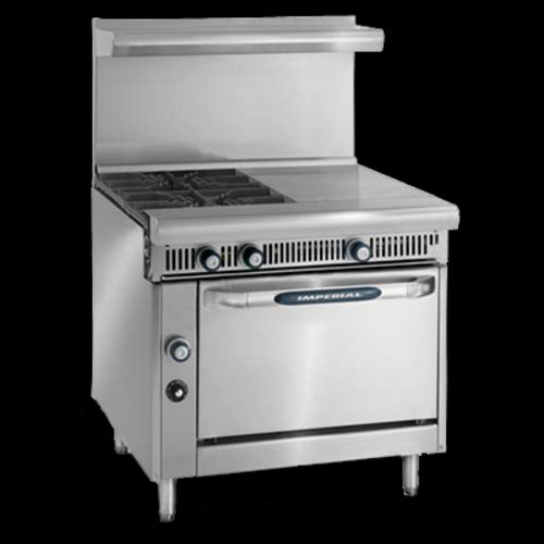 Imperial IHR-2HT-2-XB Range, 36" Heavy Duty, Gas