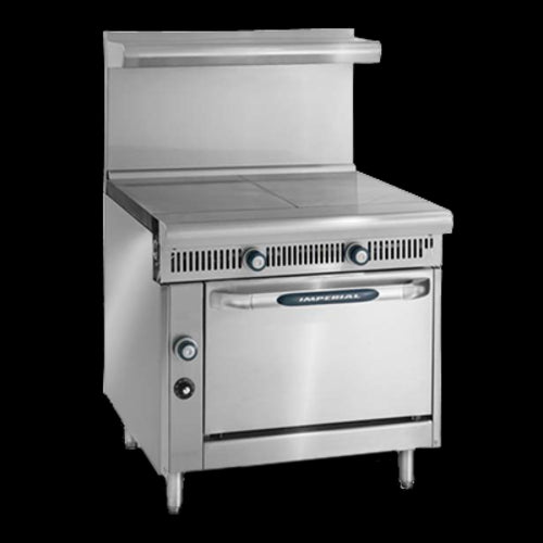 Imperial IHR-2HT-M Range, 36" Heavy Duty, Gas