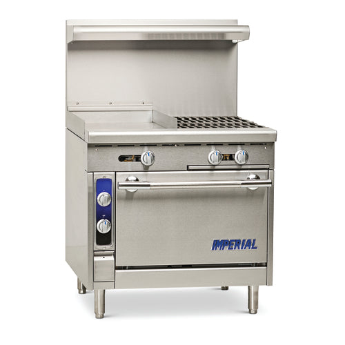 Imperial IHR-G18-2-XB Range, 36" Heavy Duty, Gas
