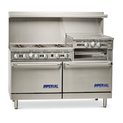 Imperial IR-6-RG24-CC Range, 60" Restaurant, Gas