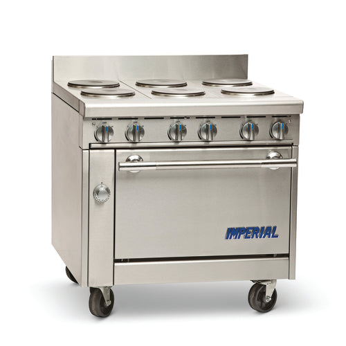 Imperial IHR-6-E Range, 36" Heavy Duty, Electric