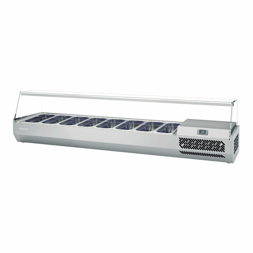 Infrico ICT-VIP1980GLASS Refrigerated Countertop Pan Rail