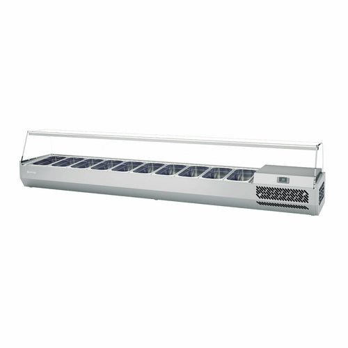 Infrico ICT-VIP2300GLASS Refrigerated Countertop Pan Rail