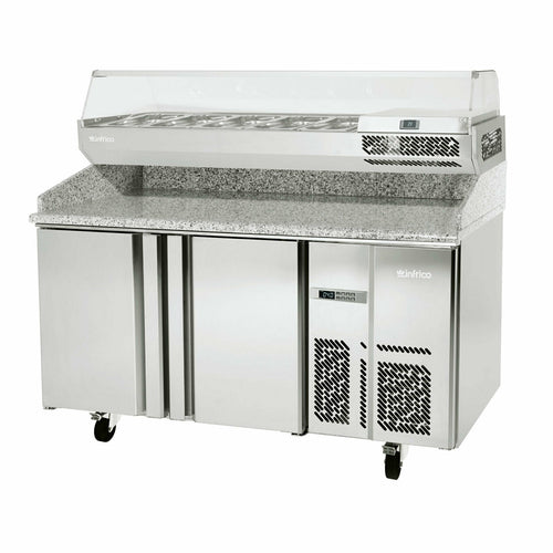 Infrico IRT-MPG1490-COMBO Refrigerated Counter, Pizza Prep Table