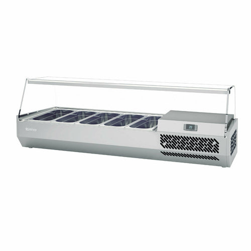 Infrico ICT-VIP1490GLASS Refrigerated Countertop Pan Rail