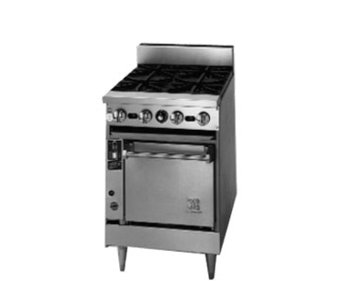 Jade Range JBR-12G-2-24C Range, 24" Restaurant, Gas