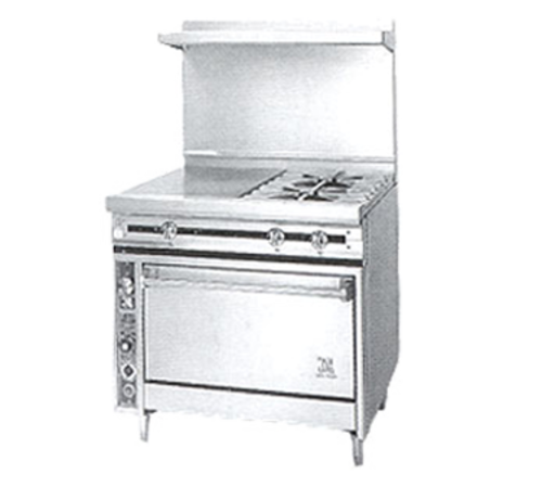 Jade Range JTRH-18G-2 Range, 36" Heavy Duty, Gas