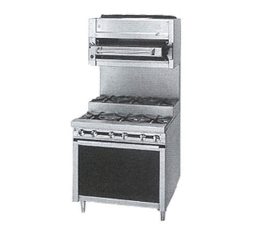 Jade Range JTRHE-3-3 Range, 36" Heavy Duty, Gas