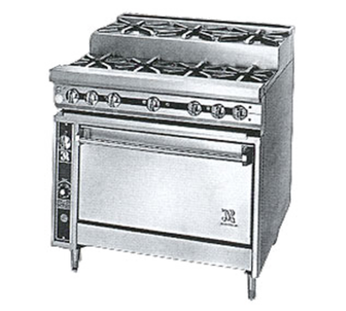 Jade Range JTRHE-3-3-36C Range, 36" Heavy Duty, Gas