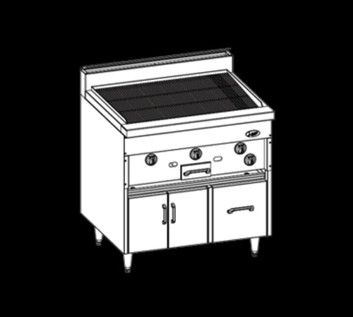 Jade Range JBKC-24 Range, 24" Restaurant, Gas