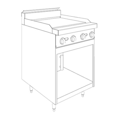 Jade Range JBR-24G Range, 24" Restaurant, Gas