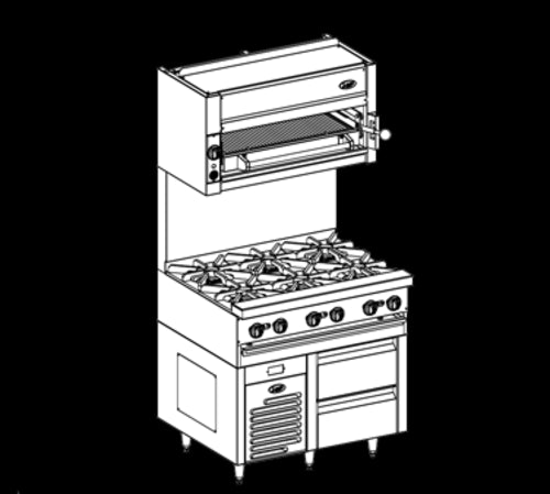 Jade Range JRLH-02S-B-36 Equipment Stand, Refrigerated Base
