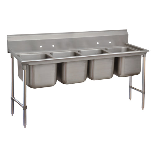 Advance Tabco 9-24-80 Sink, (4) Four Compartment