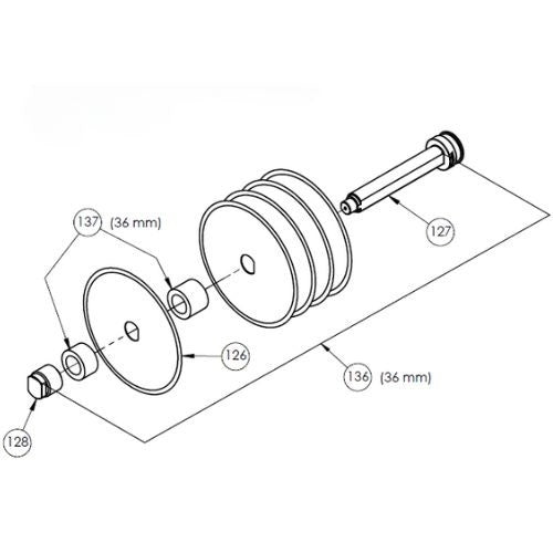 Jaccard Corporation F19S136-110-115 Food Slicer, Attachment