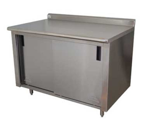 Advance Tabco CF-SS-2410M Work Table, Cabinet Base Sliding Doors