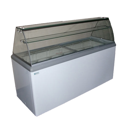 Excellence Commercial Products HBD-12HC Display Case, Dipping Ice Cream