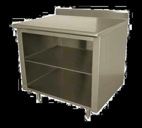 Advance Tabco EK-SS-304M Work Table, Cabinet Base Open Front