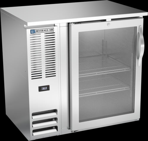 Beverage Air BBN36HC-FG-S Back Bar Cabinet, Refrigerated