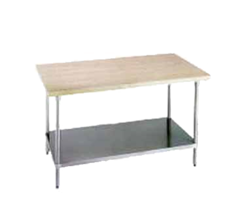 Advance Tabco H2G-306 Work Table, Wood Top