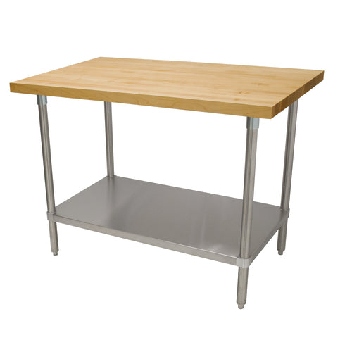 Advance Tabco H2S-303 Work Table, Wood Top