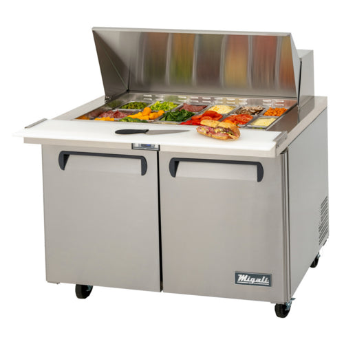 Migali C-SP48-18BT-HC Refrigerated Counter, Mega Top Sandwich / Salad Unit