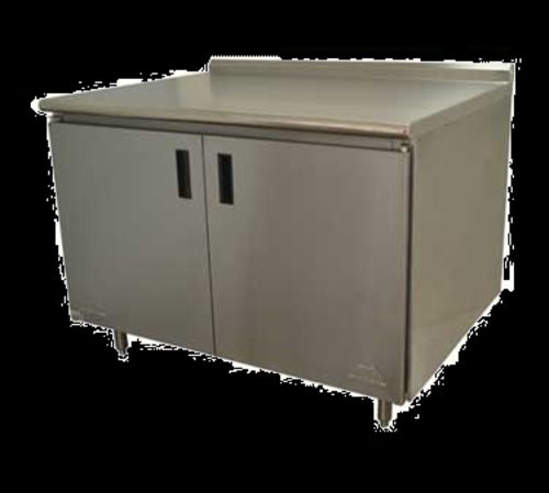 Advance Tabco HF-SS-3612 Work Table, Cabinet Base Hinged Doors