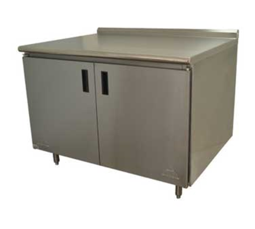 Advance Tabco HF-SS-3610 Work Table, Cabinet Base Hinged Doors