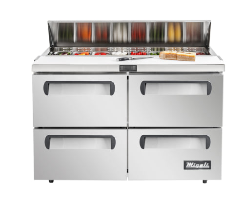 Migali C-PP93-D-HC Refrigerated Counter, Pizza Prep Table
