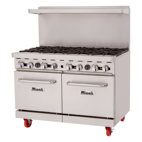 Migali C-RO8B-NG Range, 48" Restaurant, Gas