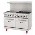Migali C-RO4B-24GL-LP Range, 48" Restaurant, Gas