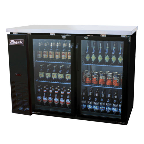 Migali C-BB48G-HC Back Bar Cabinet, Refrigerated