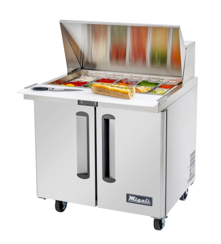 Migali C-SP36-15BT-HC Refrigerated Counter, Mega Top Sandwich / Salad Unit
