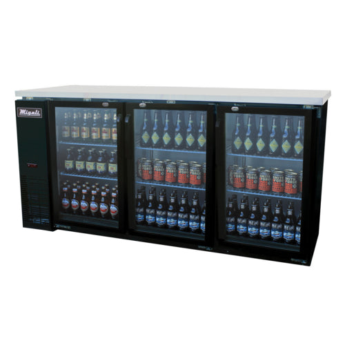 Migali C-BB72G-HC Back Bar Cabinet, Refrigerated