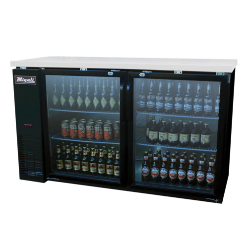 Migali C-BB60G-HC Back Bar Cabinet, Refrigerated