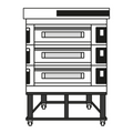 Moretti Forni S0503S04 Pizza Bake Oven, Deck-Type, Electric
