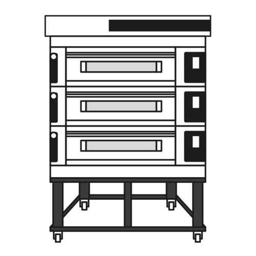 Moretti Forni S1053S03 Pizza Bake Oven, Deck-Type, Electric