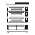 Moretti Forni S1403P03 Pizza Bake Oven, Deck-Type, Electric