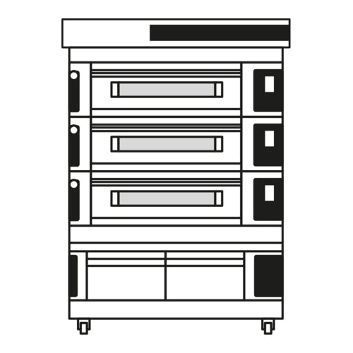 Moretti Forni S1203P03 Pizza Bake Oven, Deck-Type, Electric