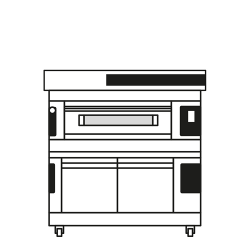 Moretti Forni S1051P03 Pizza Bake Oven, Deck-Type, Electric