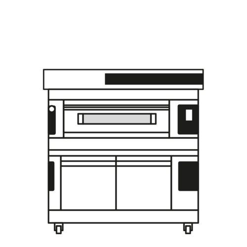 Moretti Forni S0501P04 Pizza Bake Oven, Deck-Type, Electric